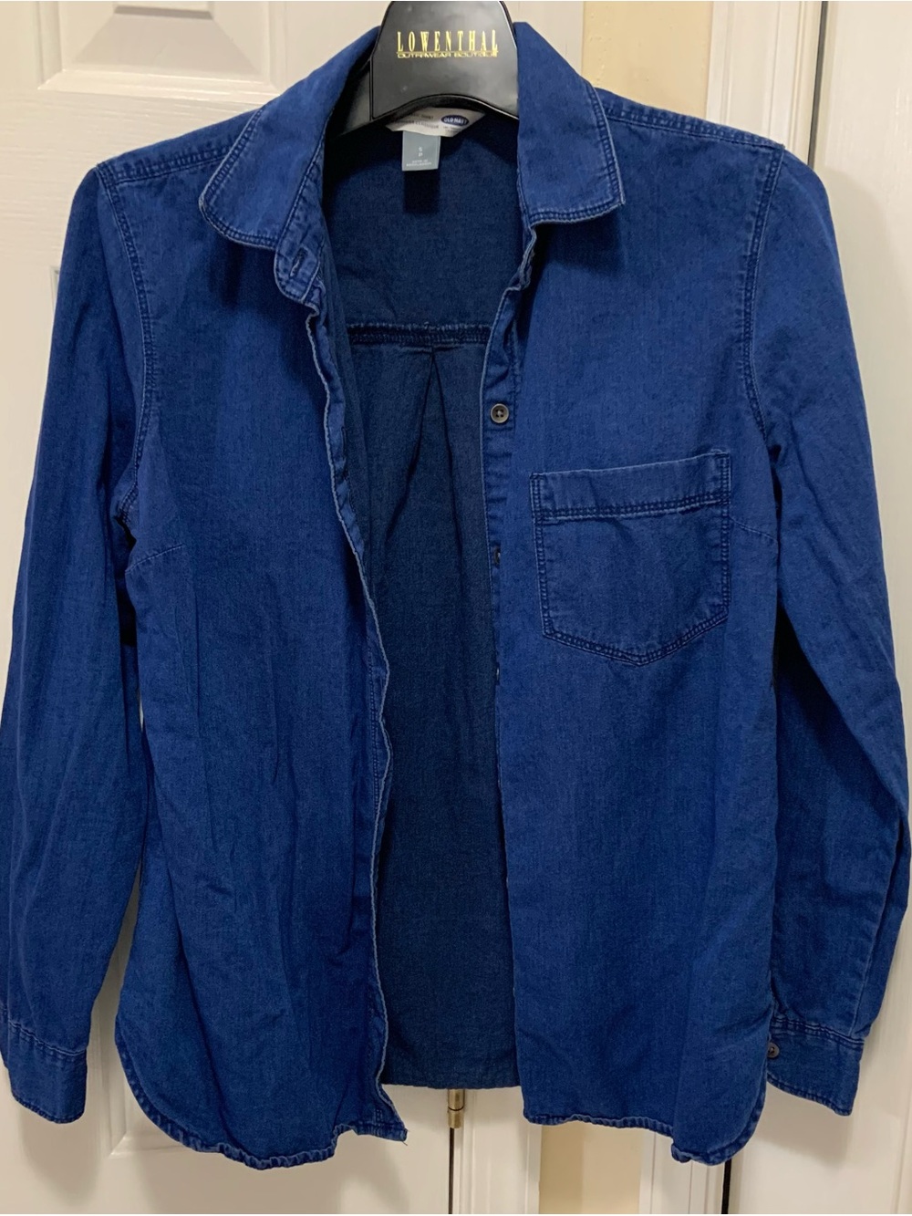 Women’s Dark Blue Denim Shirt Jacket